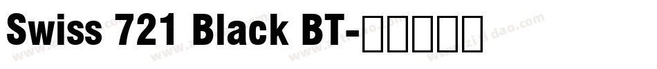 Swiss 721 Black BT字体转换